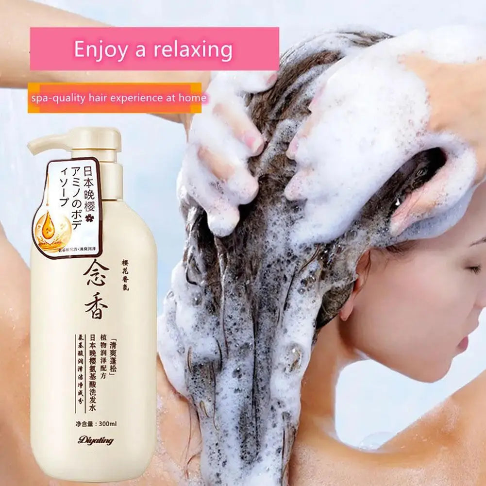 300ML Japanese Shampoo And Conditioner & Body Wash, Amino Acid Fragrant Japanese Shampoo, Japan Evening Shampoo Hair Care Qme