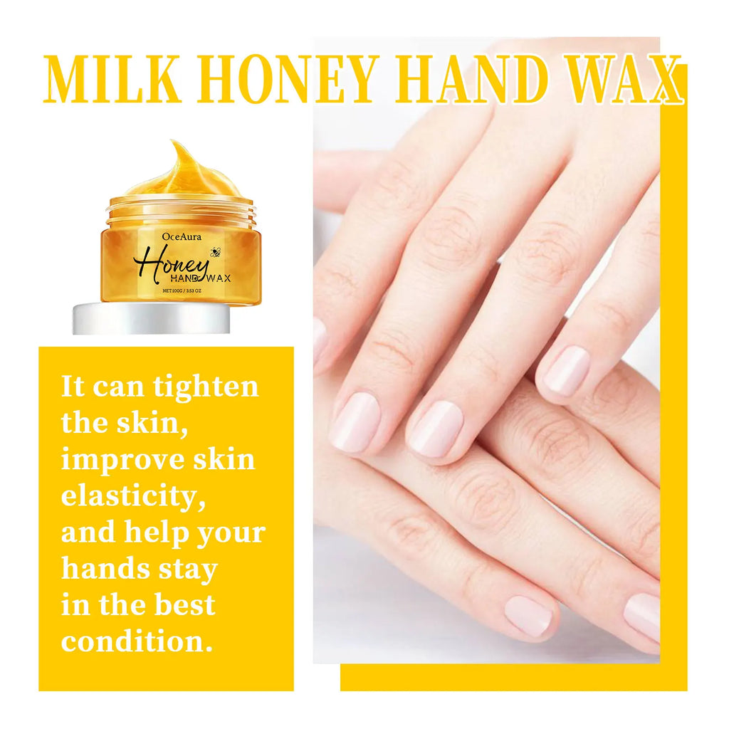 Honey Hand Wax Moisturizing Brightening Mask Nourish Tender Skin Qme