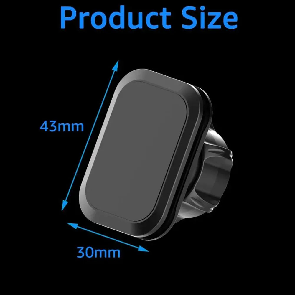 17mm Ball Head Magnetic Car Phone Holder Magnet Mount Mobile Cellphone Stand GPS Support Smart Phone Bracket Accessories Qme
