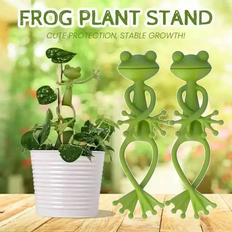 Frog Plant Stand Fixed Clip Plastic Decorative Support Frame Qme