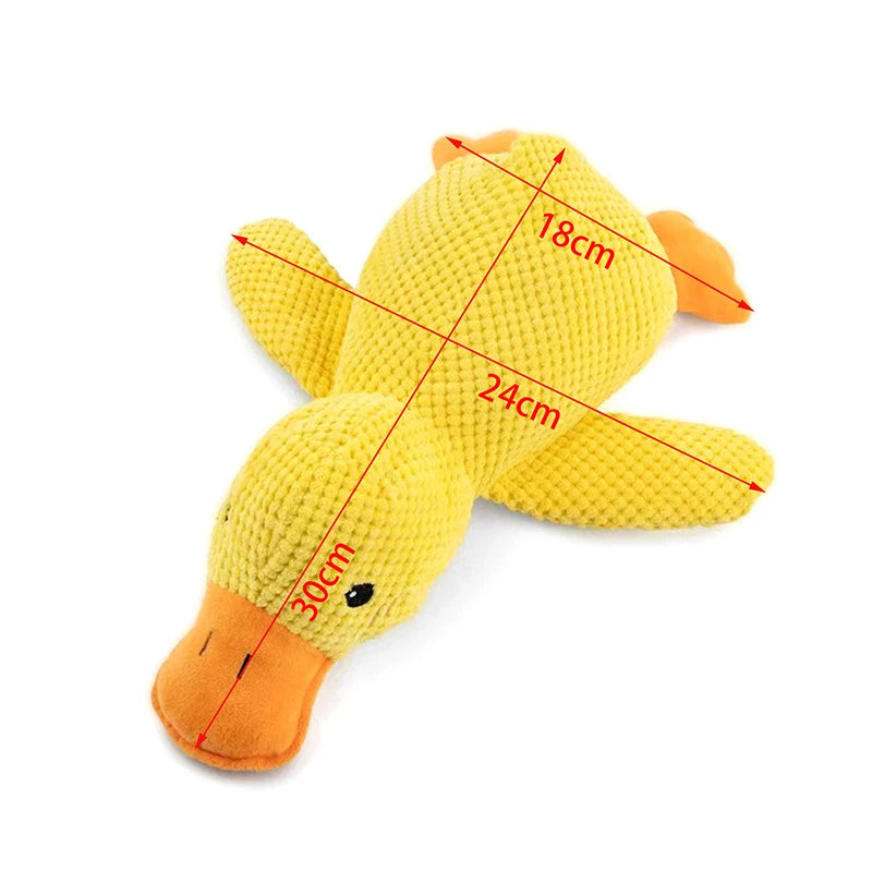 Cartoon Plush Dog Toys Duck Bite Wear Resistant Grinding Teeth Qme M