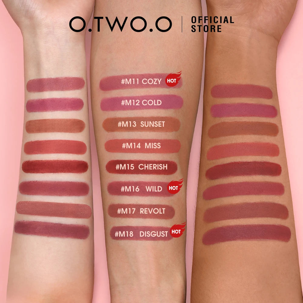O TWO Lipstick Makeup Long Lasting Waterproof Lip Stick Smudge-free Qme