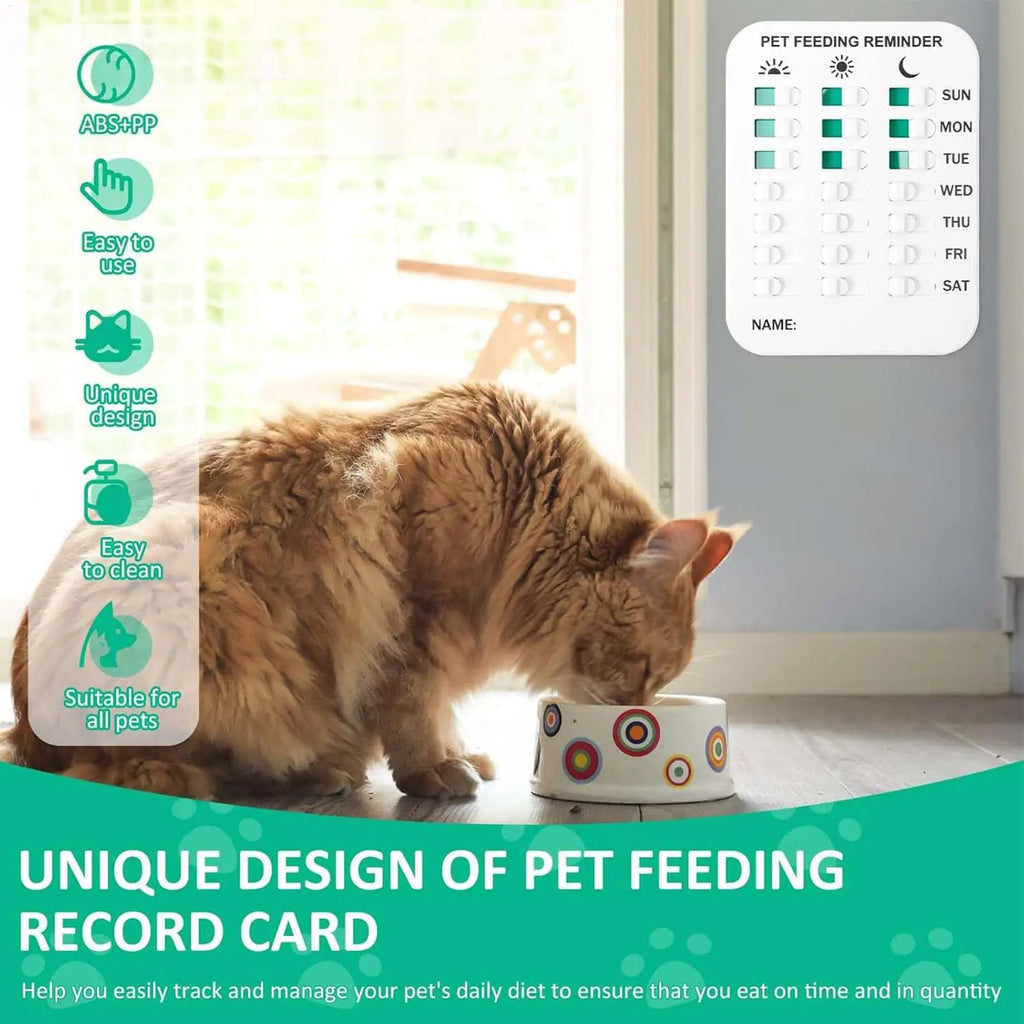 Pet Feeding Reminder Magnet Did You Feed Sticker Apartment Daily Home Qme