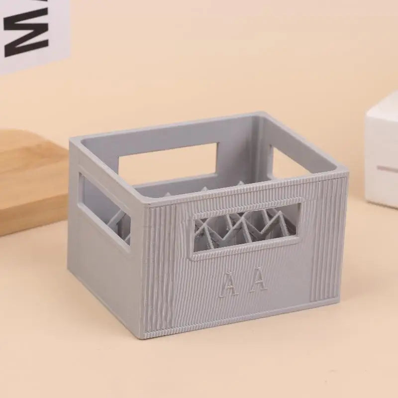 3D Printed Beer Crate Style Battery Storage Case No. 5 Aa No. 7 Aaa Battery Basket Stackable Batteries Storage Box Home Decor Qme A3