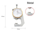 Leather Thickness Gauge Measuring Tools 0- Dial Paper Meter Tester Qme Metal