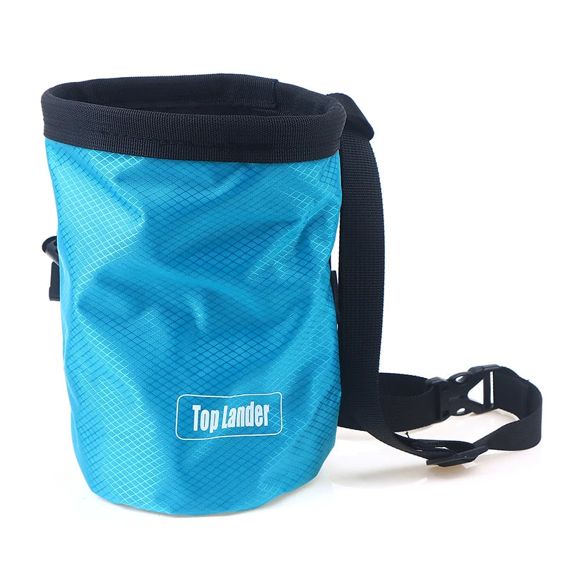 Magnesia Sack Rock Climbing Chalk Bag Waterproof Pocket Weight Qme 1 Blue