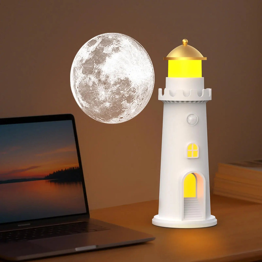 Projector Night Light 1500mAh Rechargeable Battery LED Moon Lamp Moon Lamp Projector Night Lights For Bedside Kitchens Bedrooms Qme