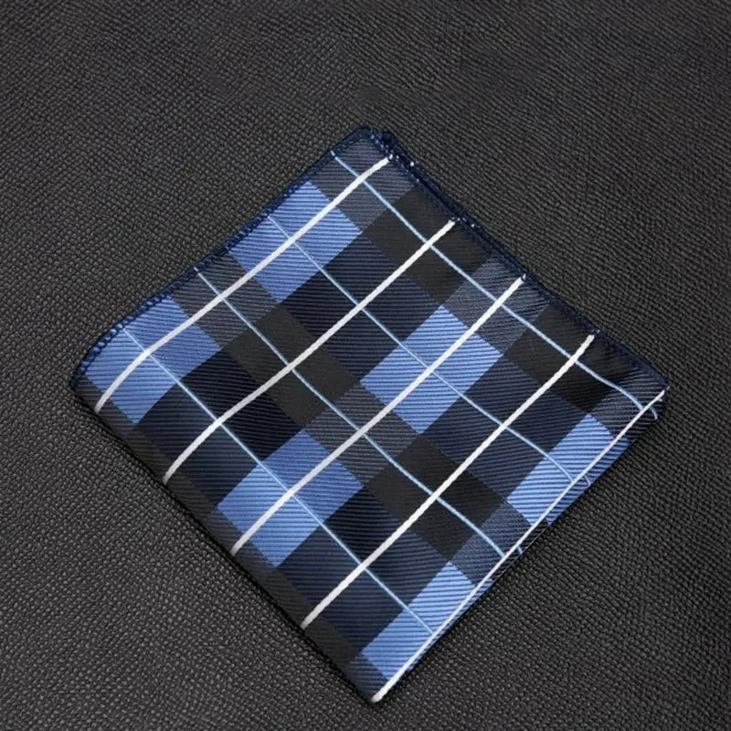 Men Pocket Square Suits Hanky for Men Plaid Handkerchiefs Casual Suit Square Handkerchief Towels for Party Classic Suit Napkin Qme A37