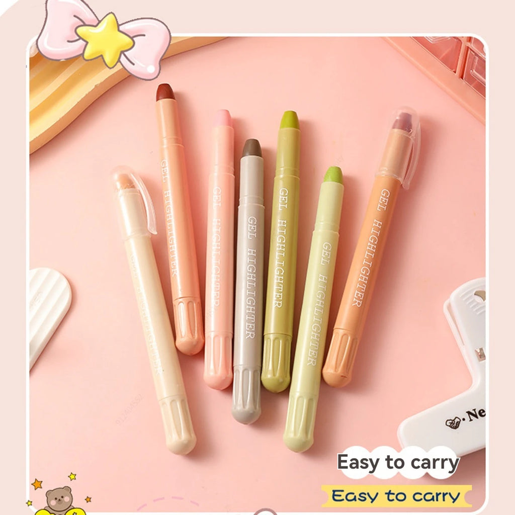 8pcs Bible Highlighters, Morandi Colors,Non Bleeding Bible Safe Highlighters, Gel Pen Kawaii Graffiti Pen Qme