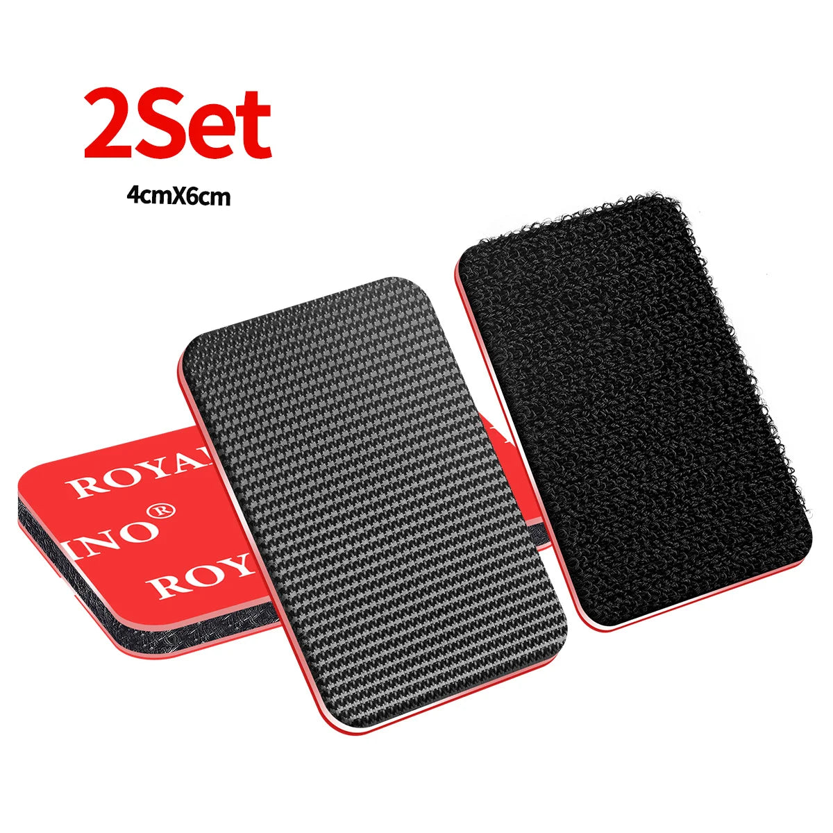 High-Adhesion Hook & Loop Pads Self-Adhesive Backing for DIY Floor Pads High Adhesion Heat-Resistant Hook and Loop Fasteners Qme 2set-4cmX6CM