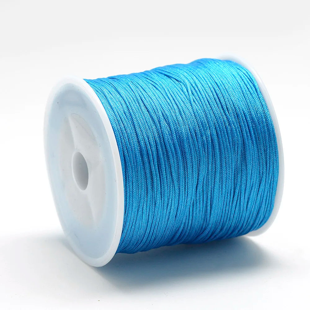 Pandahall 100m Roll Nylon Thread Braided Chinese Knotting Cord