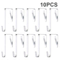 Kitchen Towels Hats Hanging Organizer Bathroom Multi-purpose Hooks 5 Qme 10pcs
