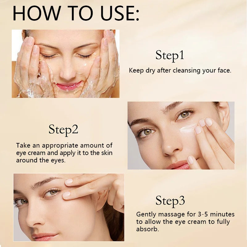 Honey Eye Cream lightens dark circles, firming skin Instant Eye Repair Essence Eye Beauty treatment Qme