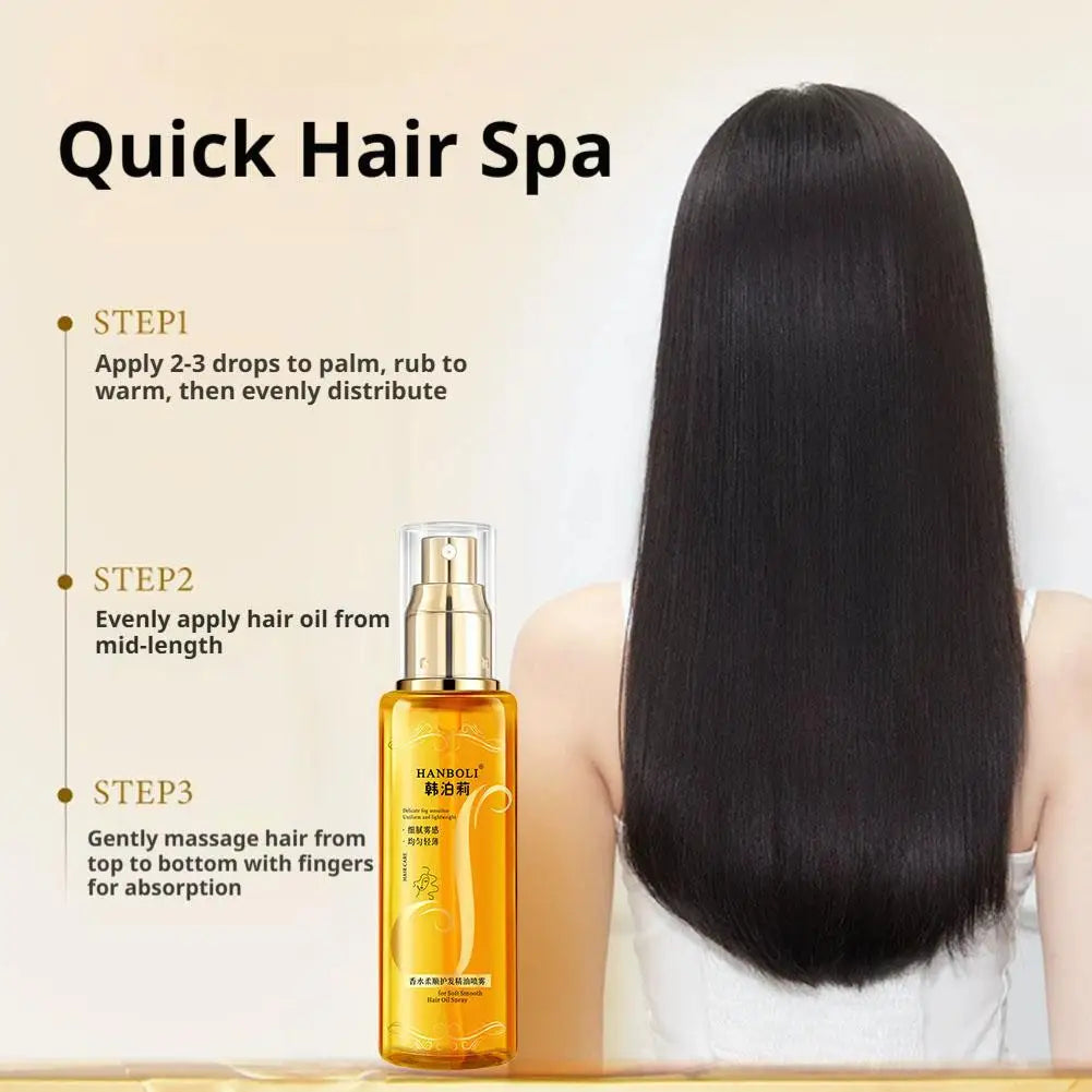 Haircare Essential Oil Hair Spray Moisturizing Softening Essence Qme