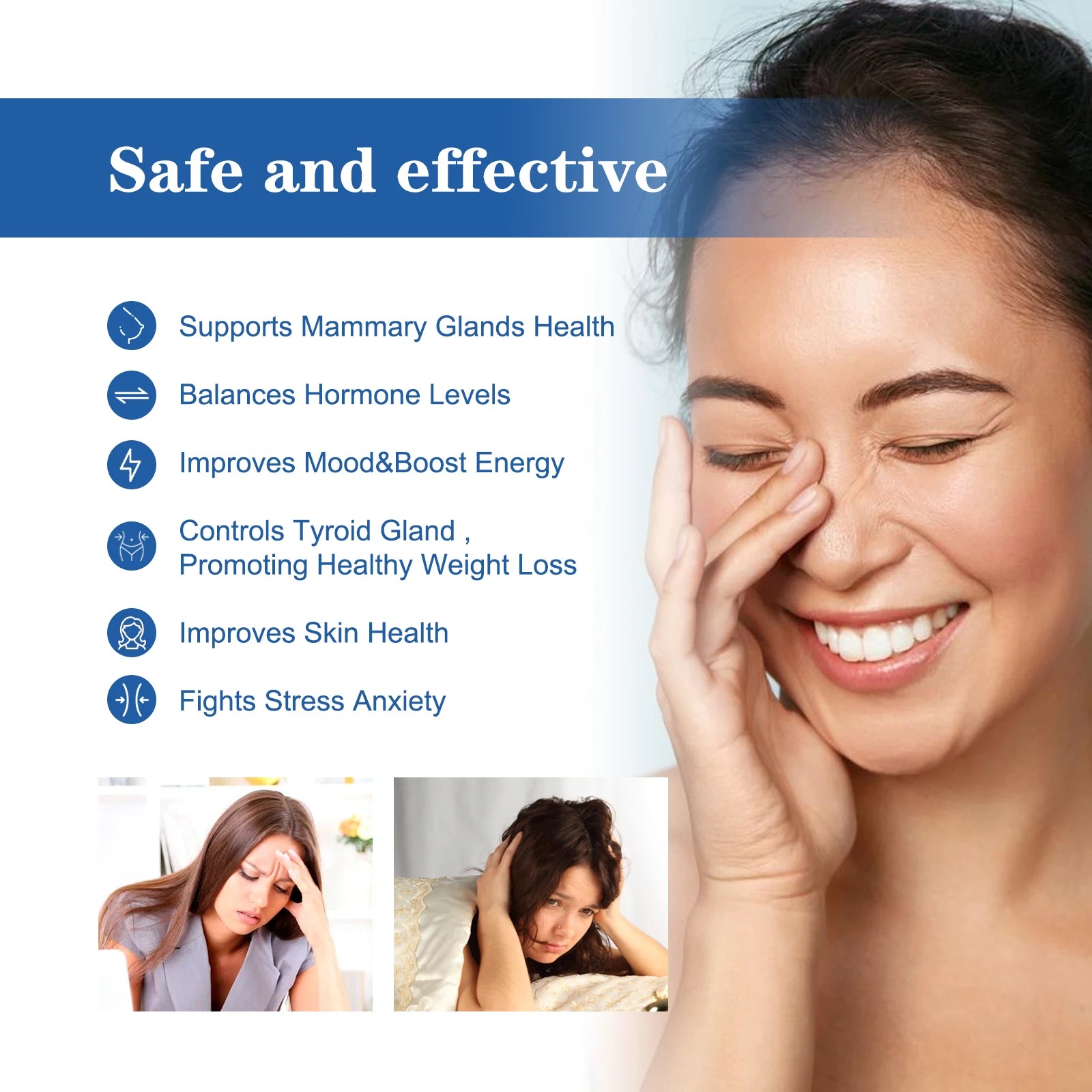 Estrogen Relief Cream for Women Menopause Balancing Hormone Levels Reducing Fatigue Relieve Massage for Health Body Care Qme
