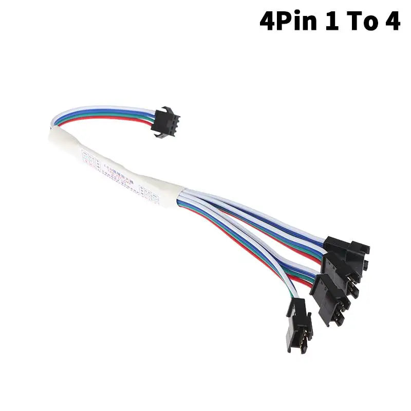 3Pin 4Pin LED Signal Amplifier Repeater Controller 1 TO 4/8 Mini TTL Repeater Module RGB Addressable LED Strip WS2812B/SK6812 Qme A2