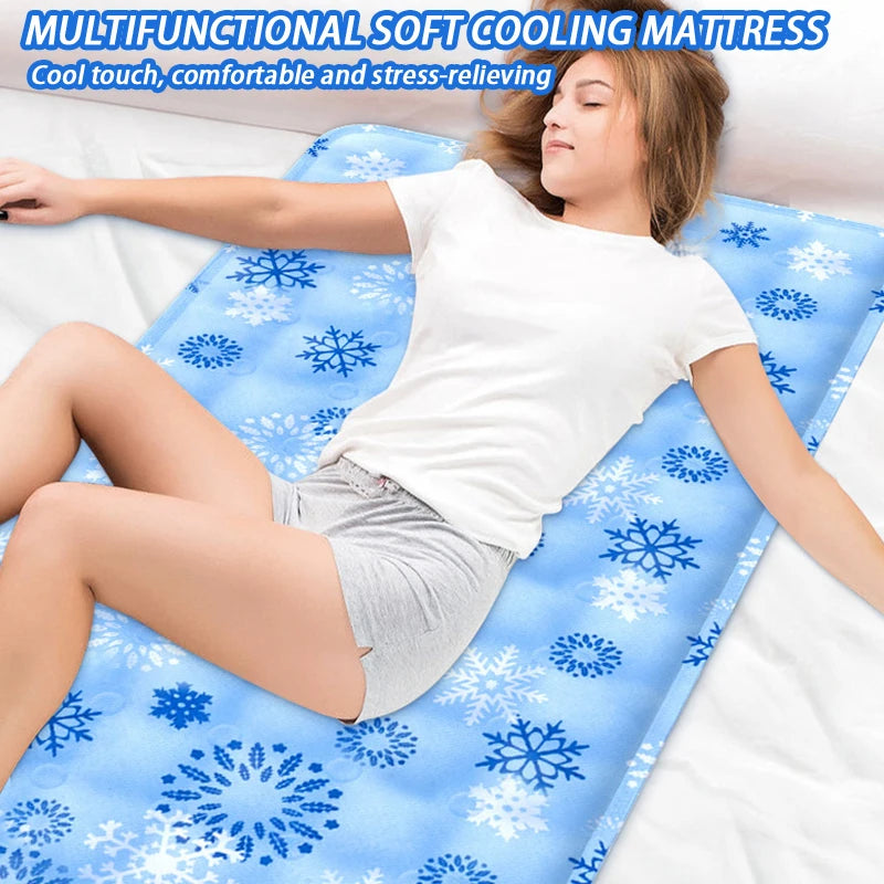 Single Use Cool Soft Ice Cushion Pet Mat Summer Cooling Pad Qme