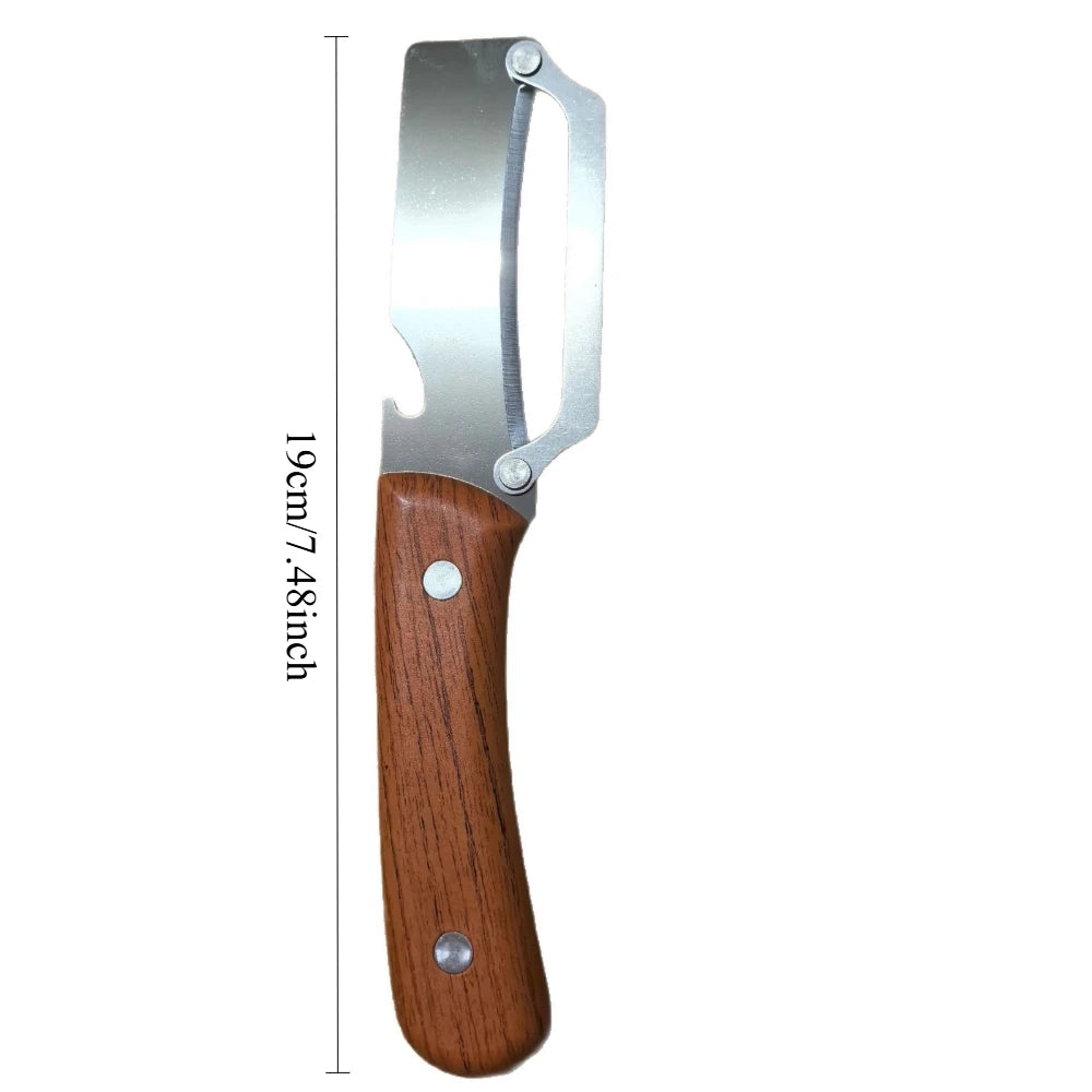 1/3/5Pcs Stainless Steel Peeler with Wooden Handle Wear Resistant Smooth Cutting Multifunctional Fruit Vegetable Kitchen Gadget Qme