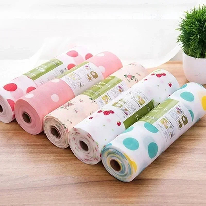 1PCS Household Printed Waterproof Multifunctional Anti Slip Dining Mat Can Be Cut To Prevent Moisture Mold and Dirt Cabinet Mat Qme