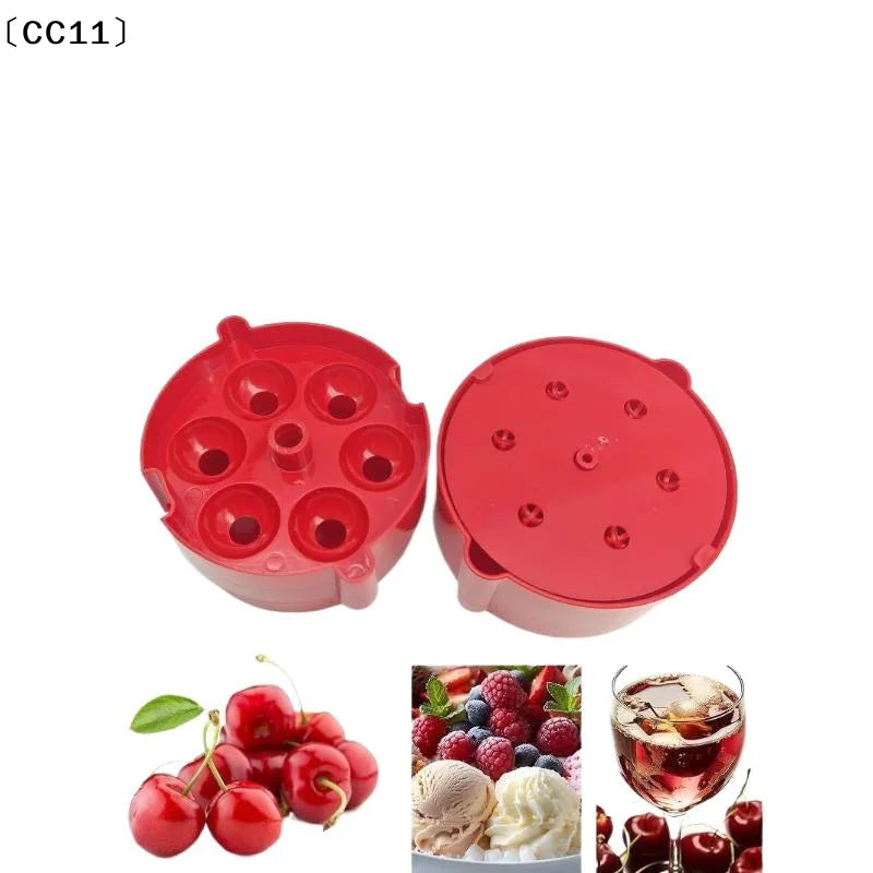 Food Grade 6 Hole Cherry Pitter Fast Pit Removal Home Baking Cocktail Qme
