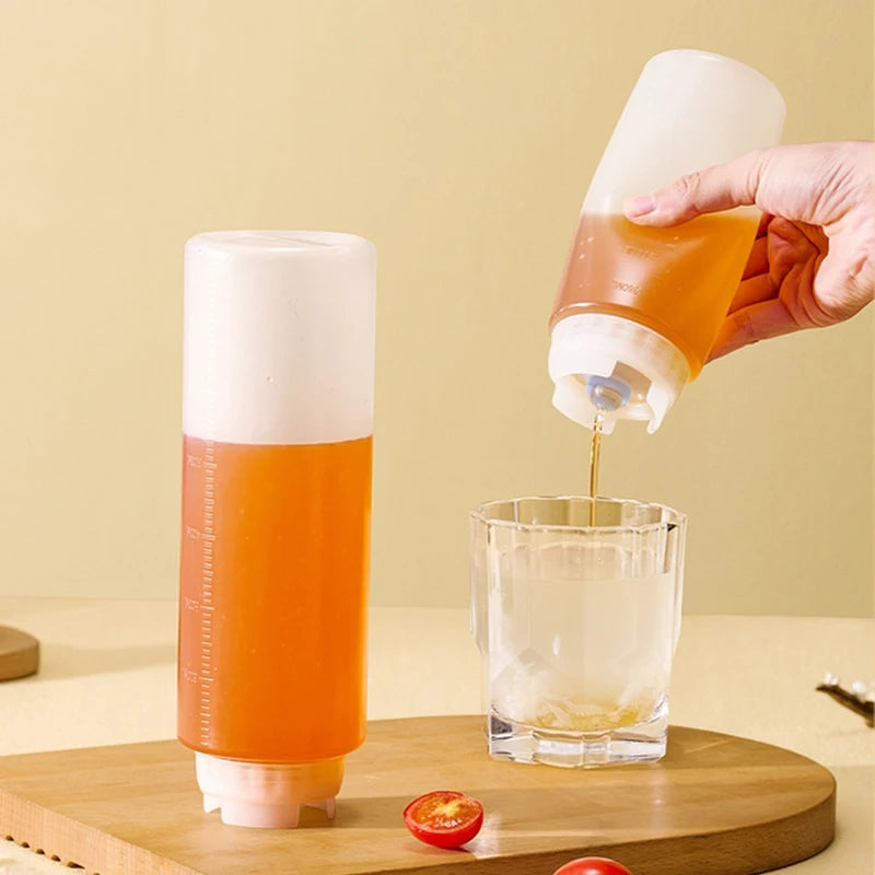 Dispenser Condiment Squeeze Bottle Inverted Plastic Bottles Qme
