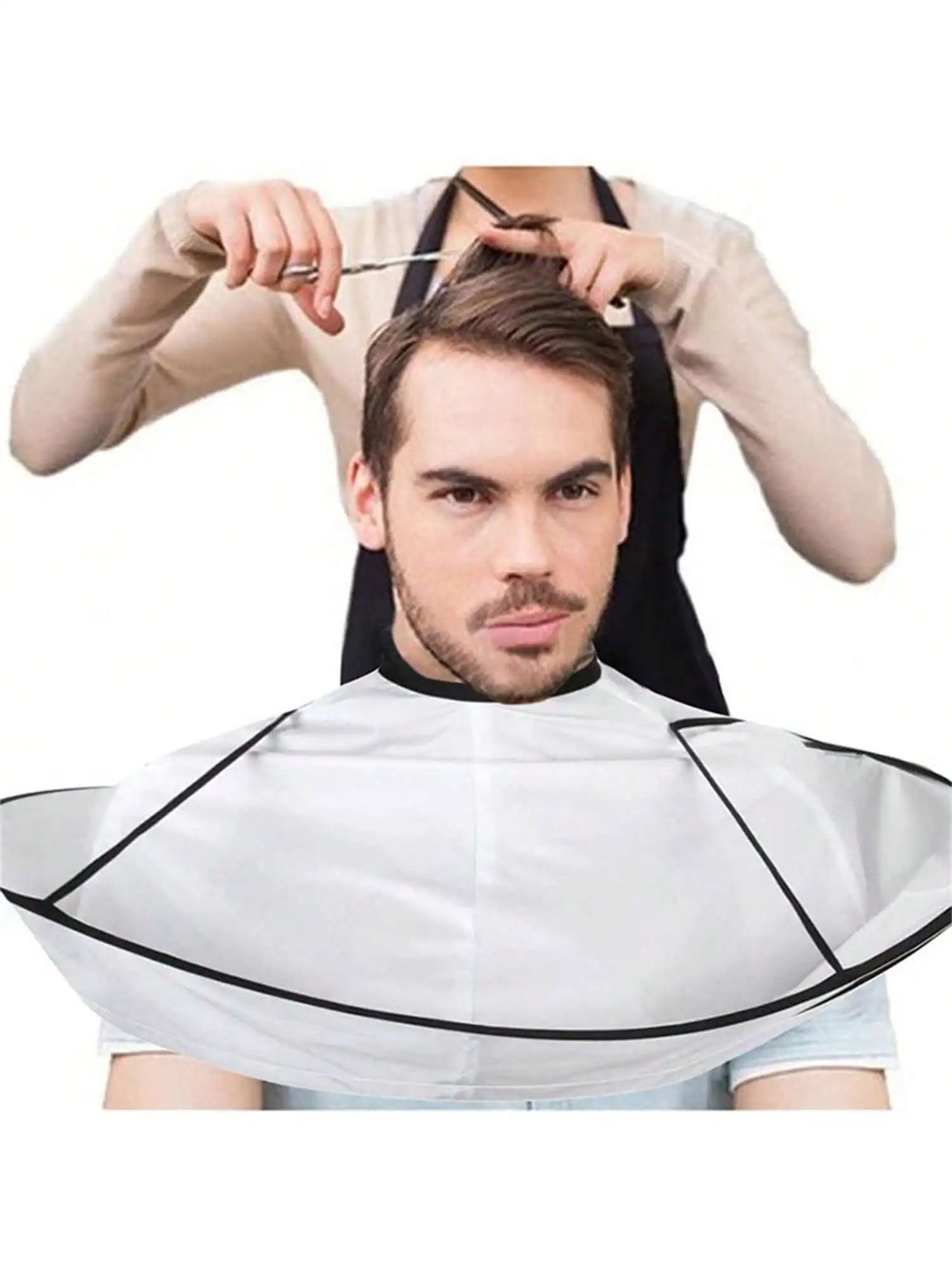 Hair Cutting Cape Adult Bib Non Stick Household Clipper Qme