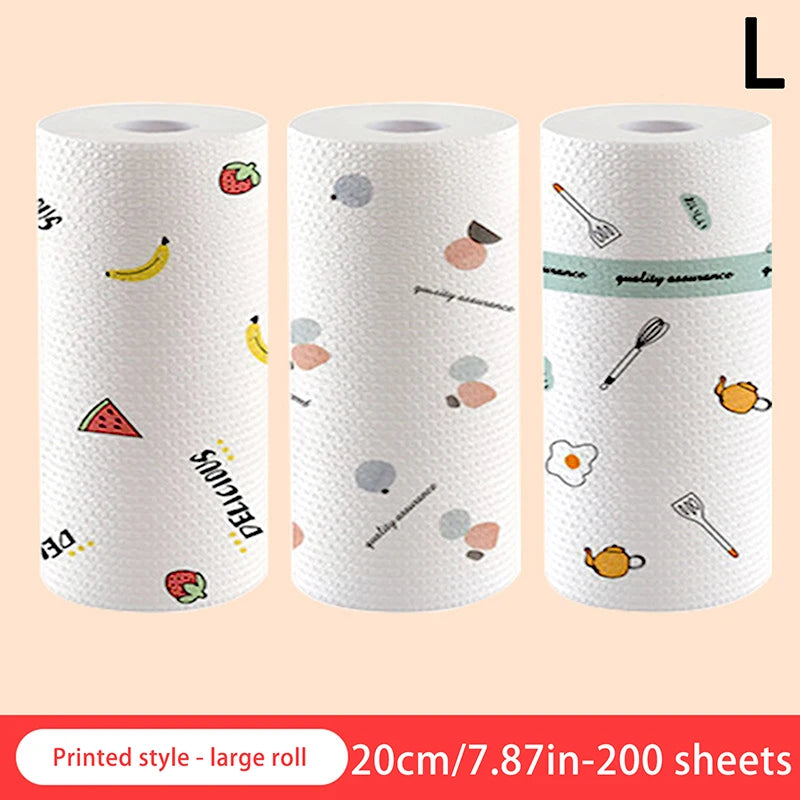 Disposable Rags Thickened Kitchen Dishcloth Towels Absorbent Cleaning Qme L