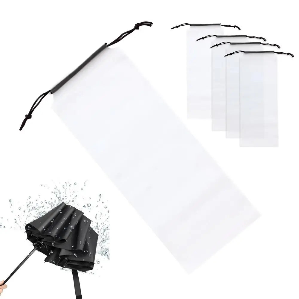 Umbrella Bags 5 10 Foldable Waterproof Drawstring Travel Sleeve Qme 5pcs CN