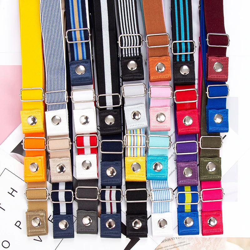 Buckle-free Elastic Invisible Belt Women Without Buckle Jeans Easy Qme