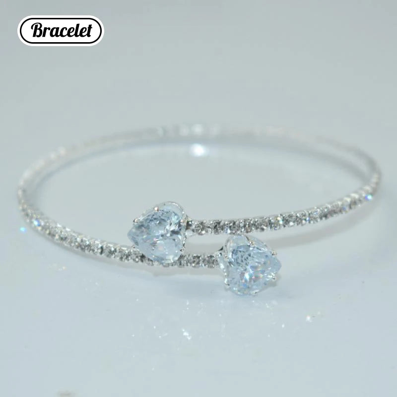 Full Diamond And Large And Small Pearl Open Collar For Women Japanese And Korean Personality Neck Strap Clavicle Chain Qme A10