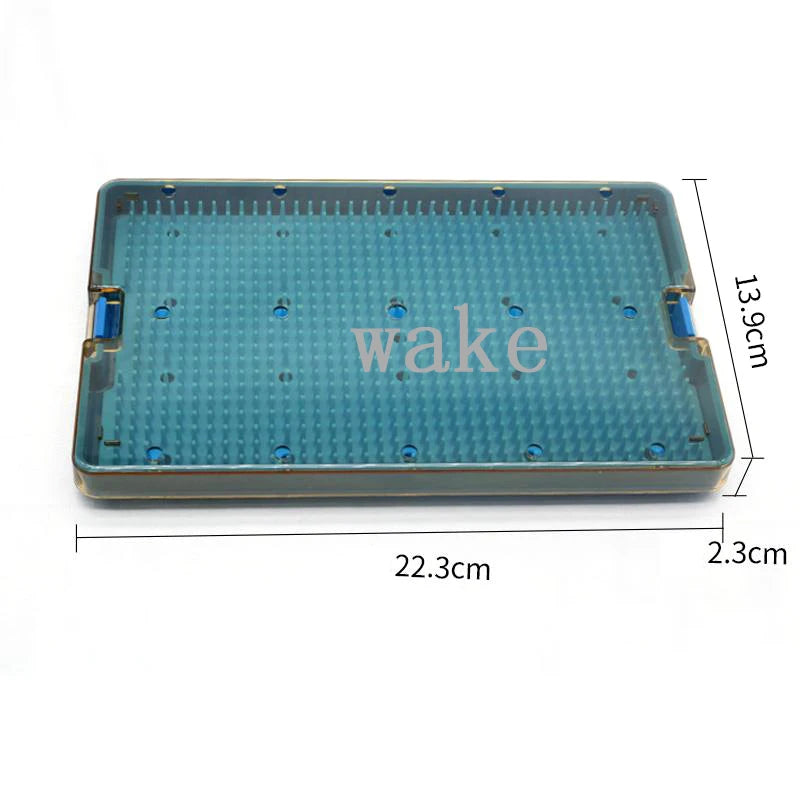 Silicone Sterilization Tray Case Holding Instrument Disinfection Box Qme 22.3CMx13.9cmx2.3cm