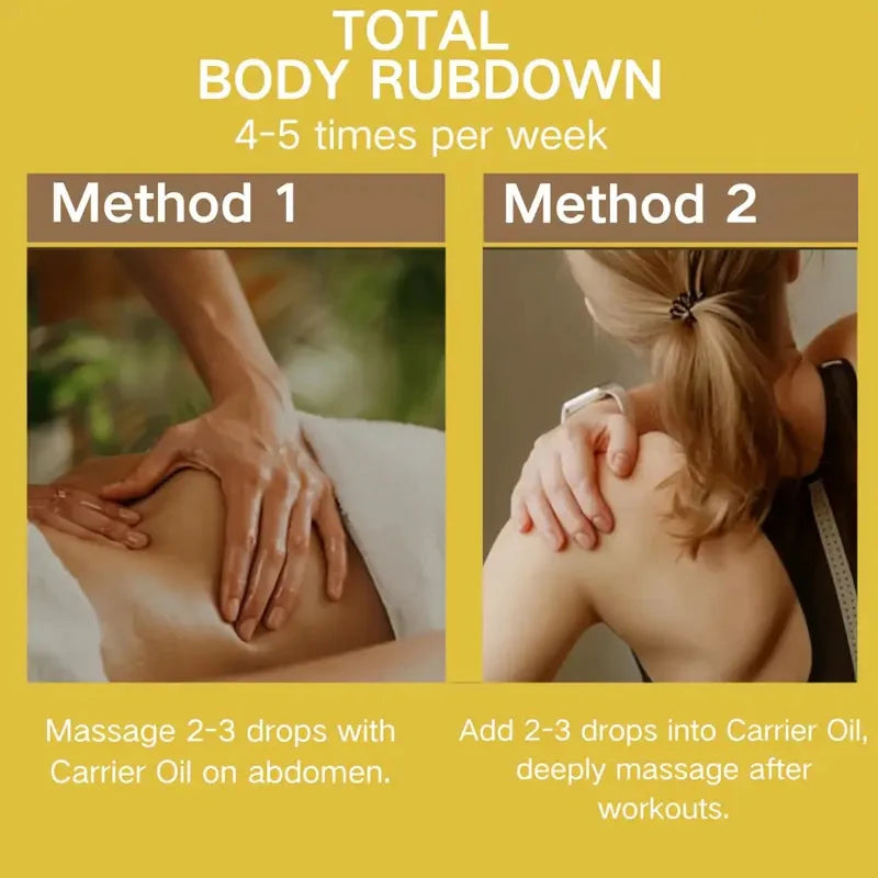 Ginger Essential Oil Massage Oil Is Moisturizing, Lightweight, and Non-Greasy, and It Contains Camellia and Almond Oils, Making It Ideal for Massage Baths, Body and Hair Care Qme