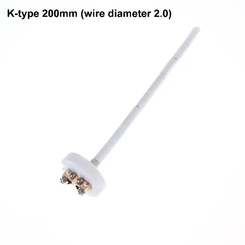 WRN-010 K Type Thermocouple Sensor 0-1300°C High Temperature Ceramic Core Thermostat Probe for Furnace Resistance Kiln Qme A2