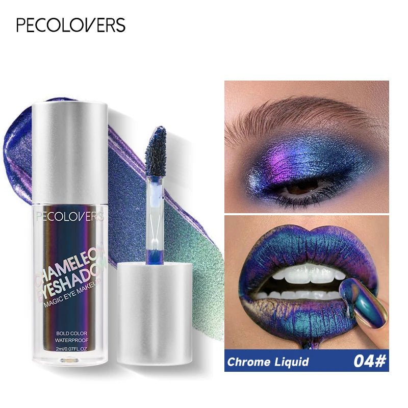 Multi-chrome Shifting Pigments Chameleon Liquid Eyeshadow Long Qme 04