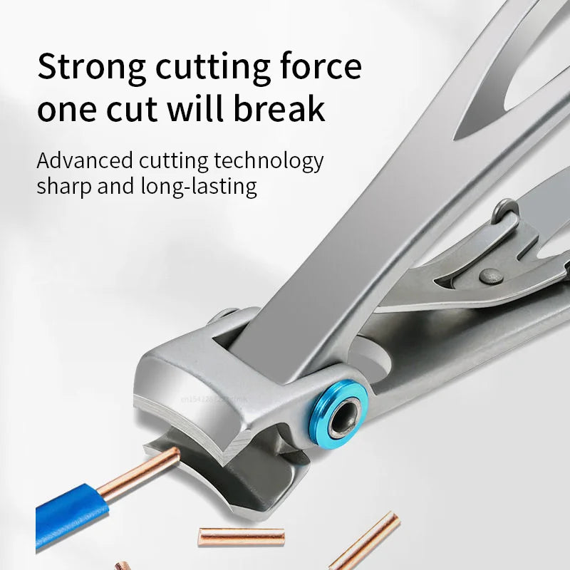 Professional Nail Cutter Stainless Steel Clippers Toenail Fingernail Qme