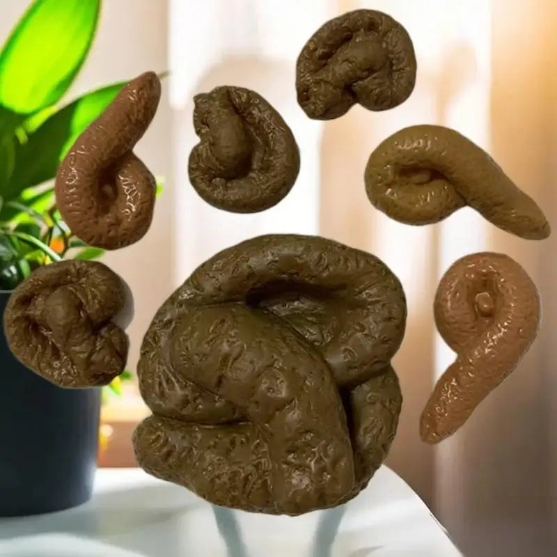 Prank Props Realistic Fake Turd Funny Joke Tricky Toys Drawstring Bag Qme