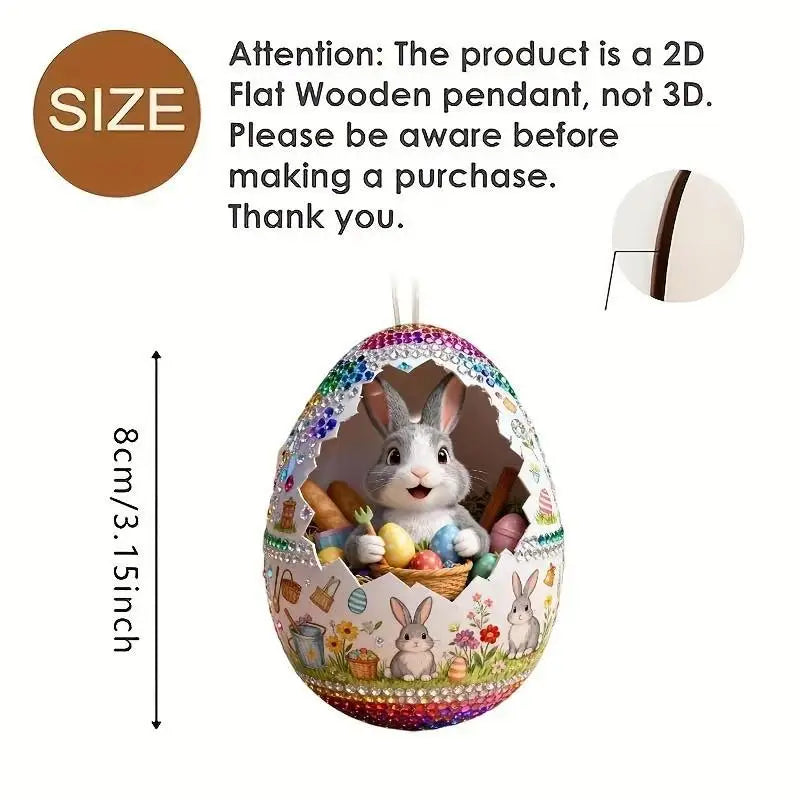 DIY Craft Easter Simulation Egg Decorative Artificial Hanging Qme