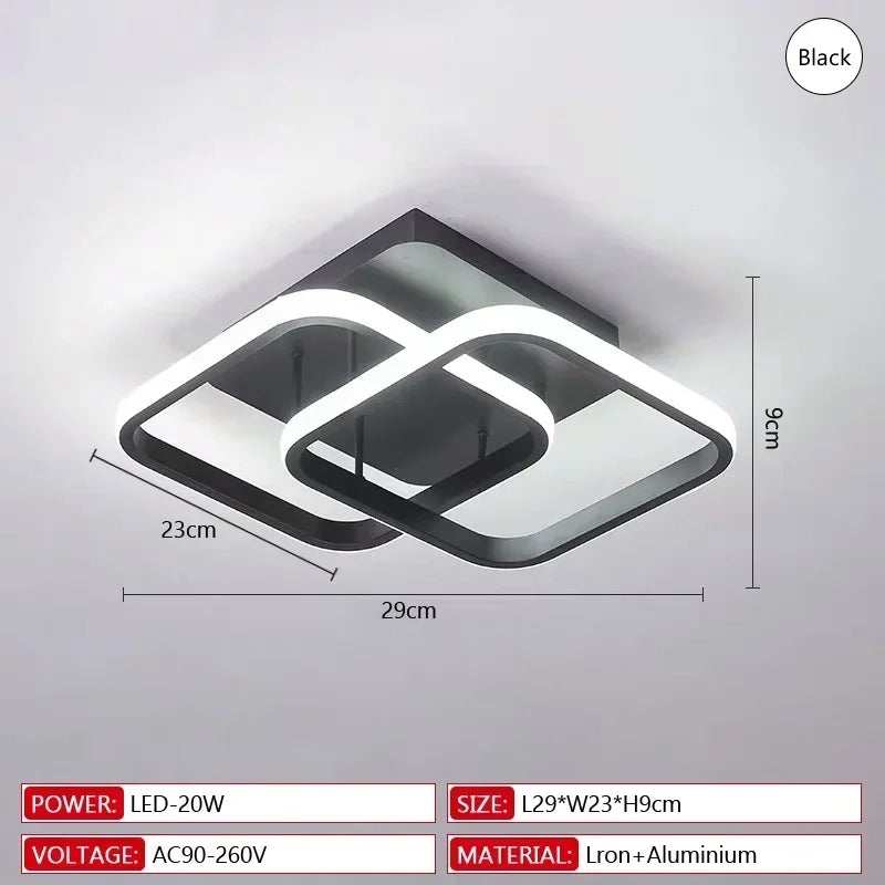 Nordic swallow-tailed Ceiling Light Modern Acrylic White Black Pendant lamp Interior Fancy Lights Decoration LED Lighting Qme C