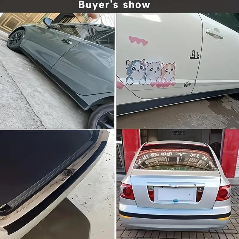 Car Side Protection Strip Self Adhesive Scratch Resistant Door Edge Qme