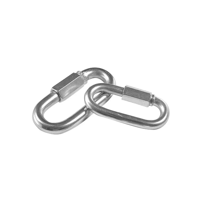 A02F-M8 304 Stainless Steel Chain Quick Links- 6-Pack 3 Inch Stainless Steel Connectors Qme