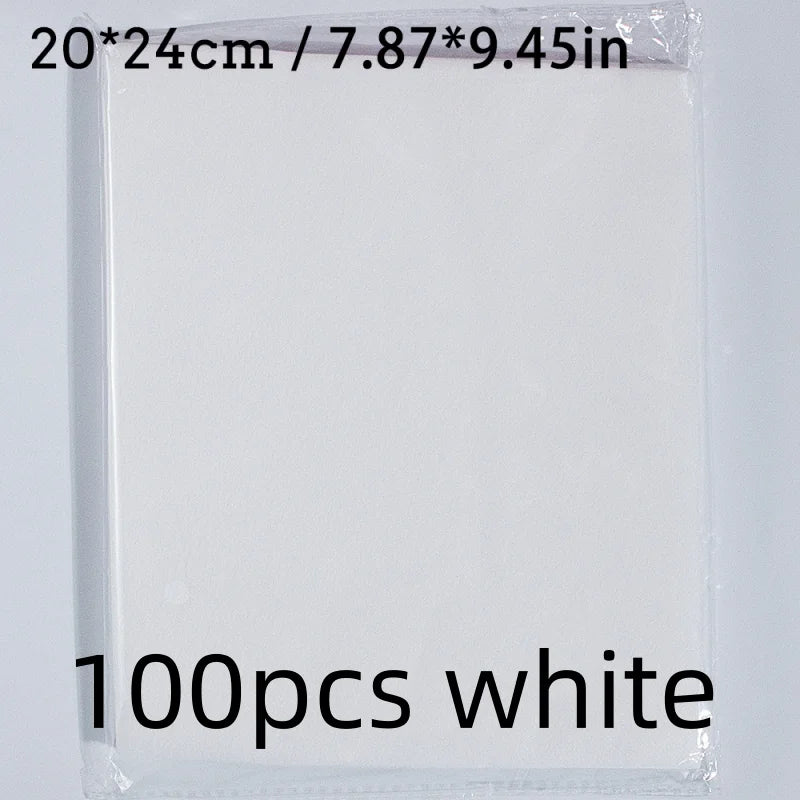 100pcs Nail Dust Collector Filter 20*24cm Nail Vacuum Clean Collector Filter Paper Dustproof Replace Nail Vacuum Filter Pad Qme 100pcs white