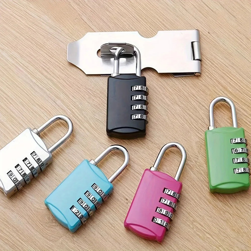 Combination Padlock Lock for Gym Lockers School Toolbox and More Portable Resettable and Secure Design for Sports and OutdoorUse Qme