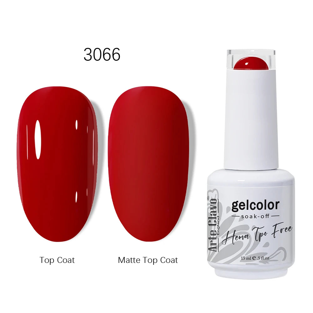 Arte Clavo HEMA TPO Gel Nail Polish Pink Series Semi Permanent Soak