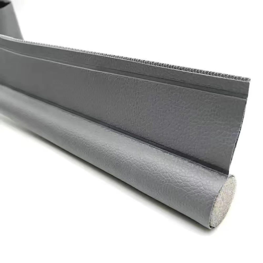 1pc Door Bottom Seal Strip Cuttable Insulation Under Door Draft Blocker Windproof Anti-Cold Gap Weather Stripping Acoustic Foam Qme Single grey