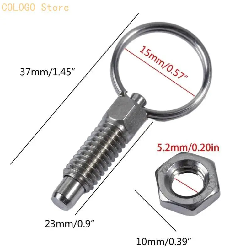 Non Lock-out Knob Plunger Stainless Steel Locking Pin Hand Qme