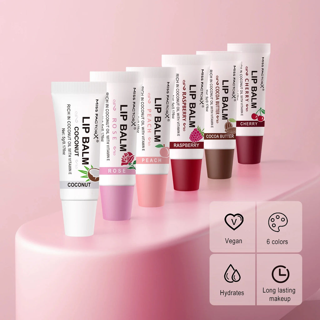 12 Pieces/Box of Unique Gift 6-Color Lip Gloss Set for Moisturizing and Brightening, Lip Color Regulator, Mother's Gift for Than Qme