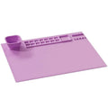 1PCS Silicone Painting Pad Brush Holder Crafts Silicone Pad Multifunctional Silicone Art Painting Art Clay Graffiti Mat Washable Qme Purple