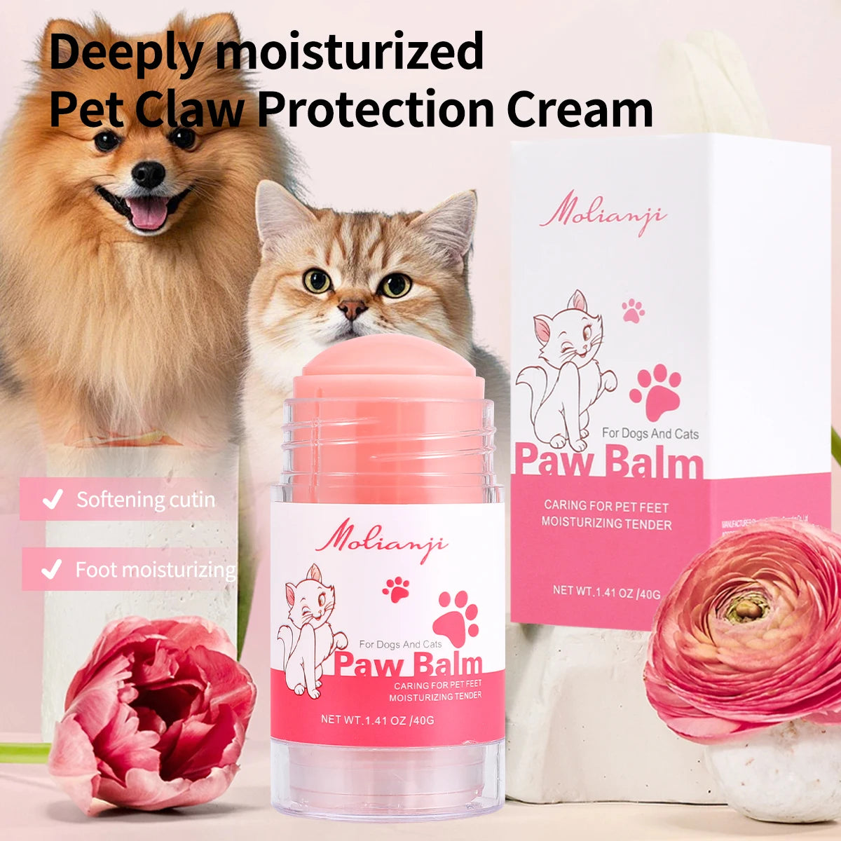 Pet Foot Care Cream Moisturizing Water Locking Deep Caring Claws Qme