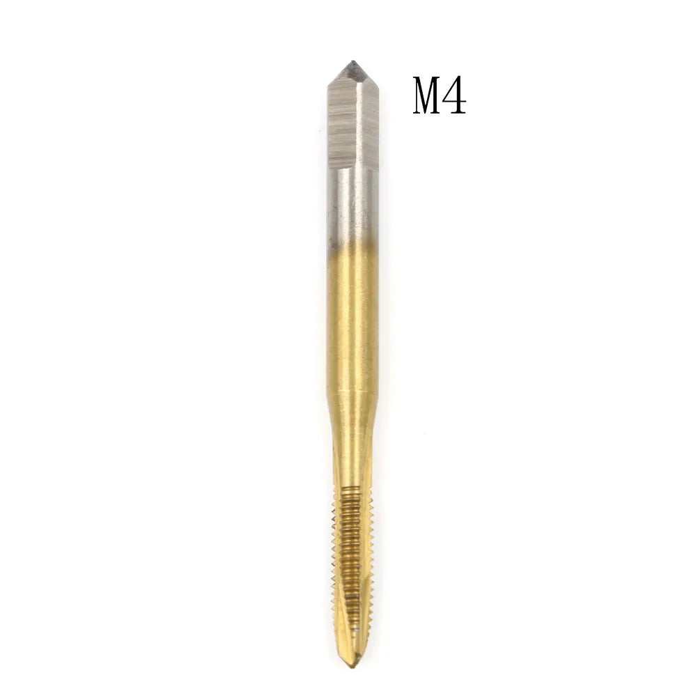 M2/M2.5/M3/M3.5/M4/M5/M6/M8 HSS Metric Straight Flute Thread Screw Tap Plug Tap Qme M4