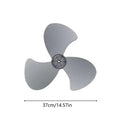 Replacement Parts for Fan 40cm Electric Universal Parts with Nut Cover Wall Fan Leaves Replacement for Indoor Desk Office Dorm Qme Gray